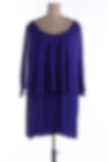 Cobalt Blue Silk Summer Dress by Wendell Rodricks at Pernia's Pop Up Shop