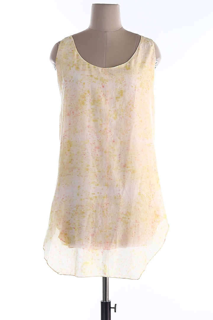 Peach Organic Cotton Top by Wendell Rodricks at Pernia's Pop Up Shop