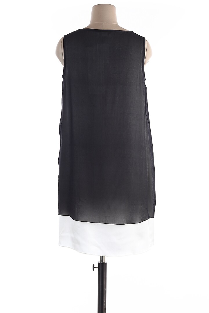 Black Silk Satin Dress by Wendell Rodricks at Pernia's Pop Up Shop