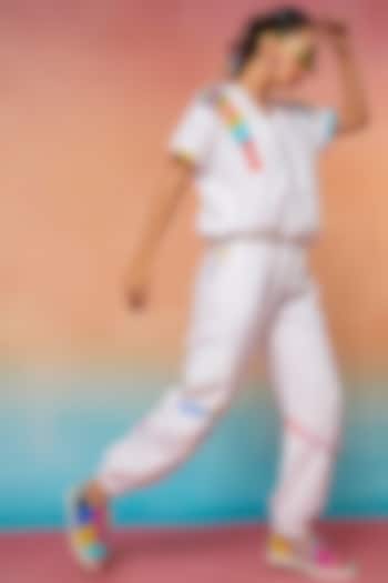 White Linen Kimono Oversize Top by Wendell Rodricks at Pernia's Pop Up Shop