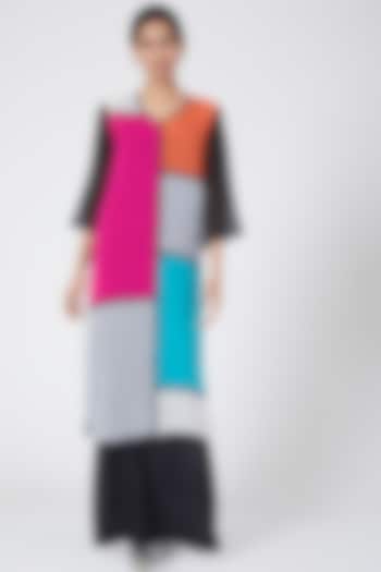 Multi Colored Mondrian Tunic by Wendell Rodricks at Pernia's Pop Up Shop