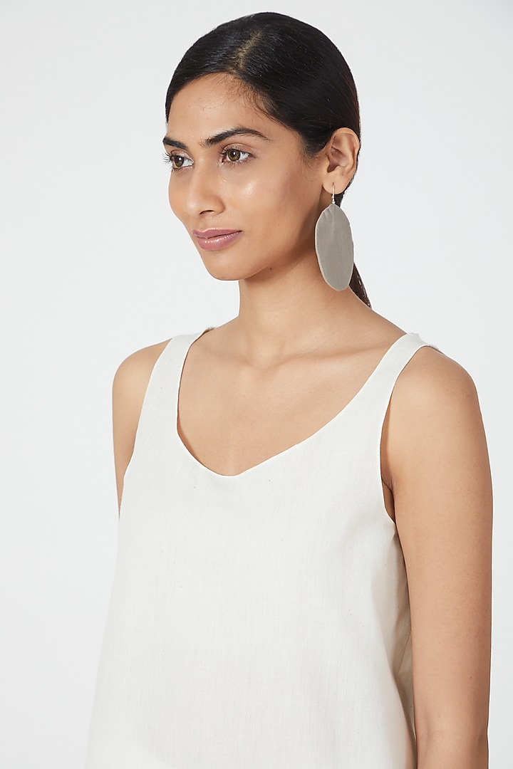 Ivory Straight Cut Dress by Wendell Rodricks at Pernia's Pop Up Shop