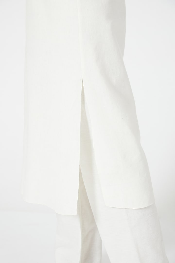 Ivory Straight Cut Dress by Wendell Rodricks at Pernia's Pop Up Shop