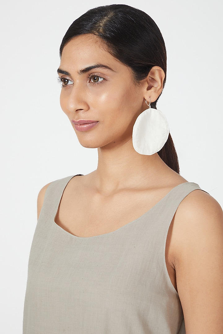 Grey Straight Cut Dress by Wendell Rodricks at Pernia's Pop Up Shop