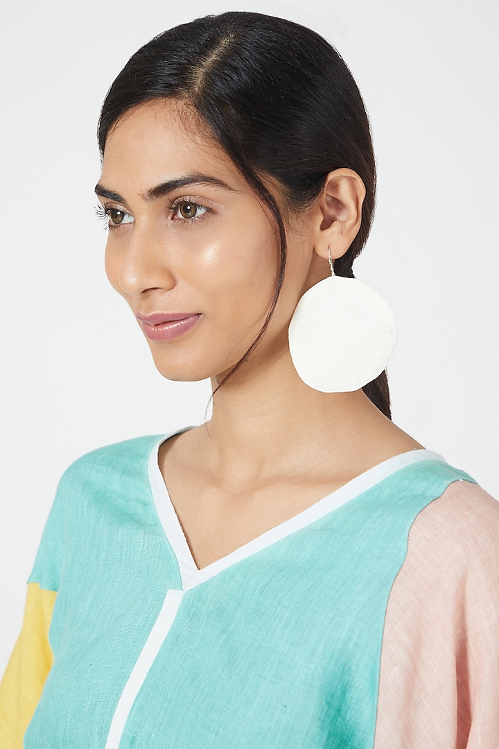 Mint Top With Color Blocking by Wendell Rodricks