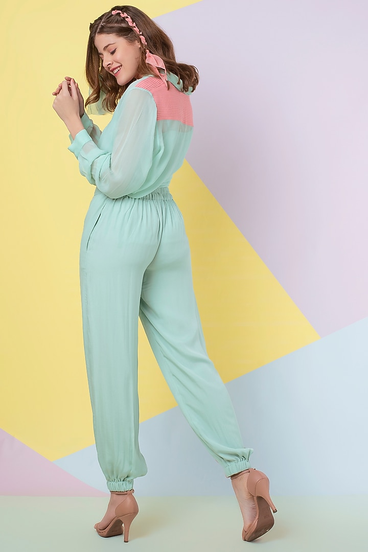 Seafoam Pintuck Pant by Wendell Rodricks at Pernia's Pop Up Shop