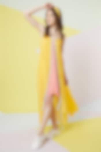 Irish Yellow High-low Summer Dress by Wendell Rodricks at Pernia's Pop Up Shop