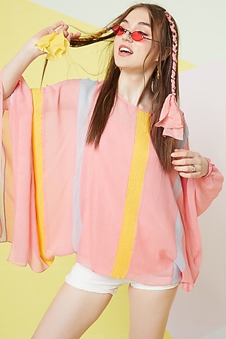 Cherry Blossom Kaftan Top  by Wendell Rodricks