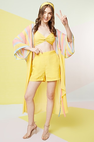 Irish Yellow Shorts by Wendell Rodricks