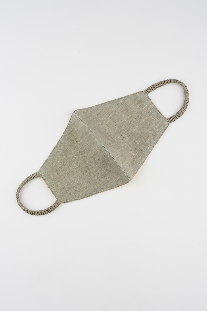 Grey Reversible Mask by Wendell Rodricks at Pernia's Pop Up Shop