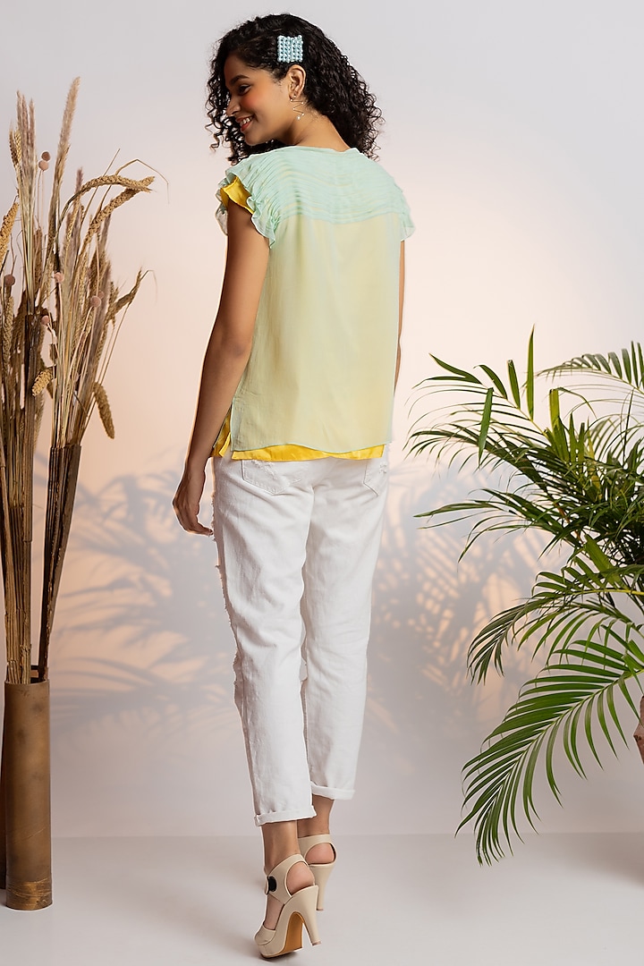Seafoam Pearl Top by Wendell Rodricks at Pernia's Pop Up Shop