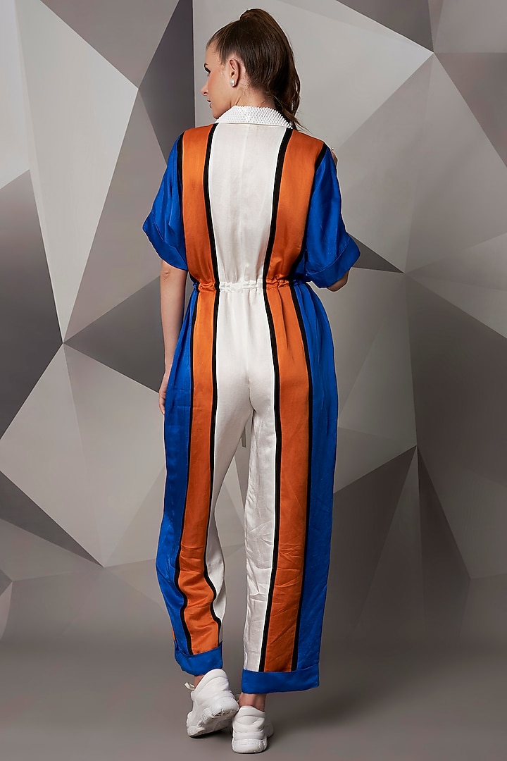 Multi-Colored Striped Jumpsuit by Wendell Rodricks at Pernia's Pop Up Shop
