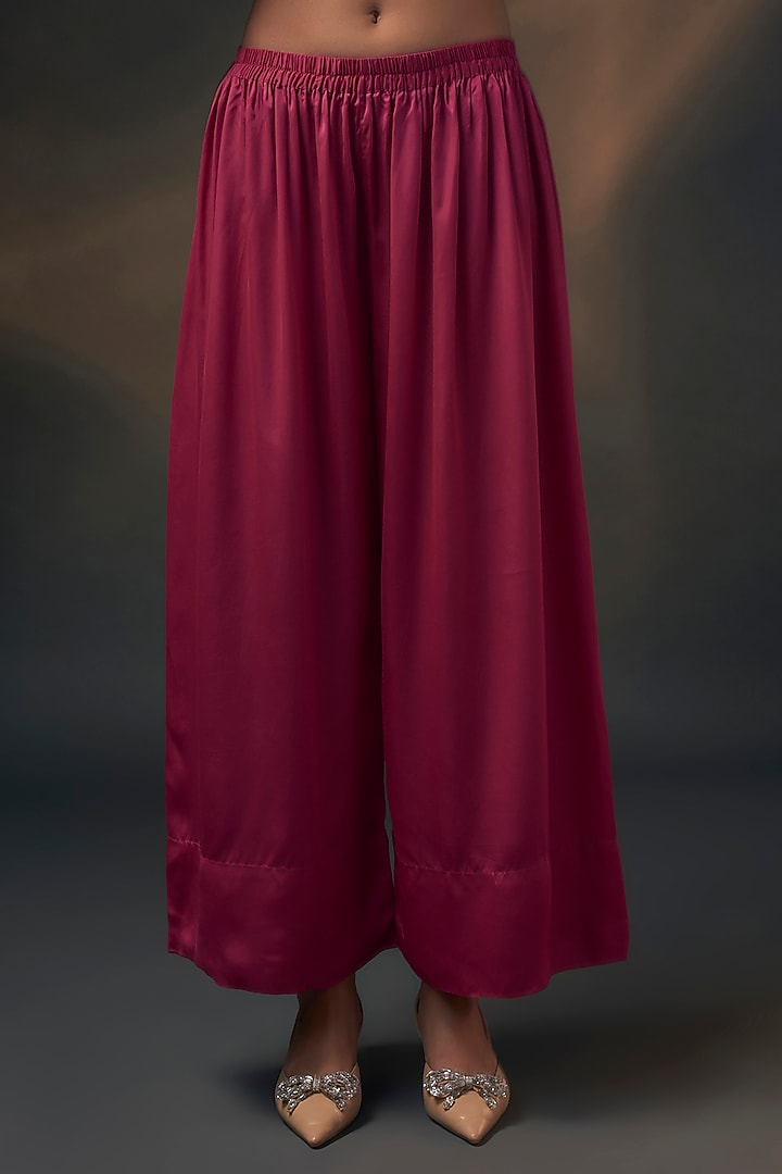 Pink Bamberg Satin Co-Ord Set by Wendell Rodricks at Pernia's Pop Up Shop