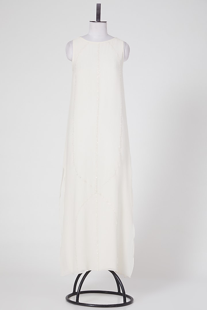 White Cotton Tunic by Wendell Rodricks at Pernia's Pop Up Shop