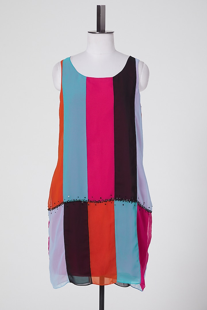 Multi Colored Cotton Tunic by Wendell Rodricks