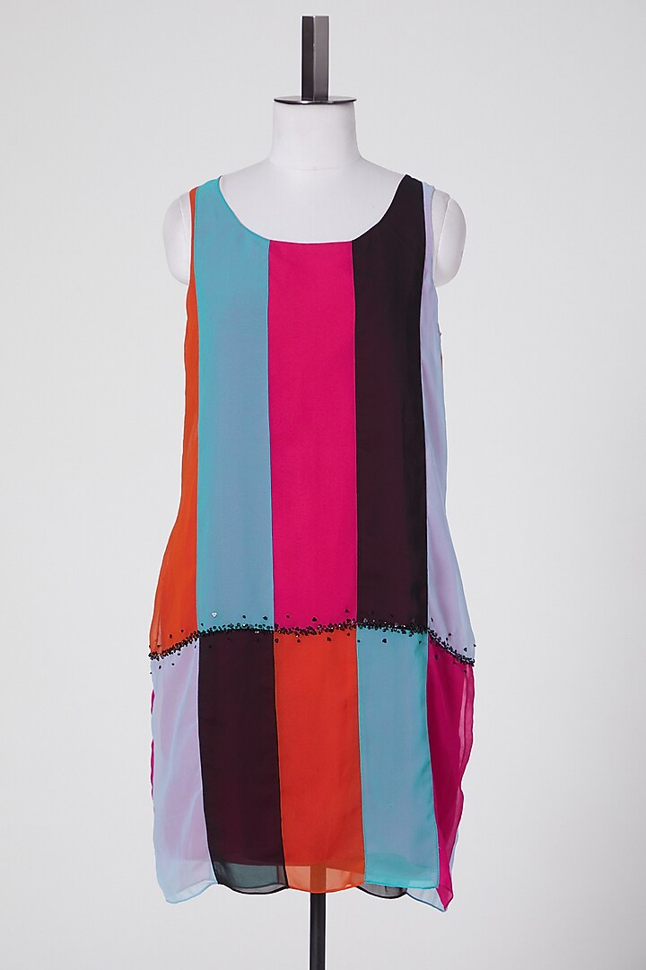 Multi Colored Cotton Tunic by Wendell Rodricks at Pernia's Pop Up Shop