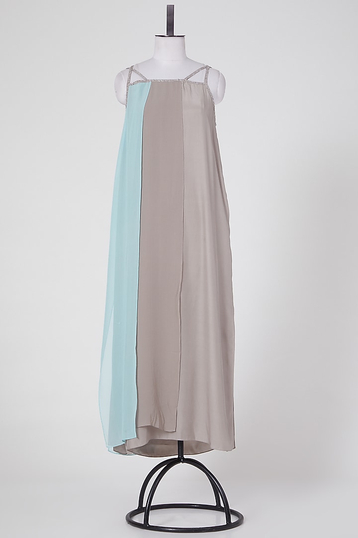 Brown Linen Tunic by Wendell Rodricks at Pernia's Pop Up Shop