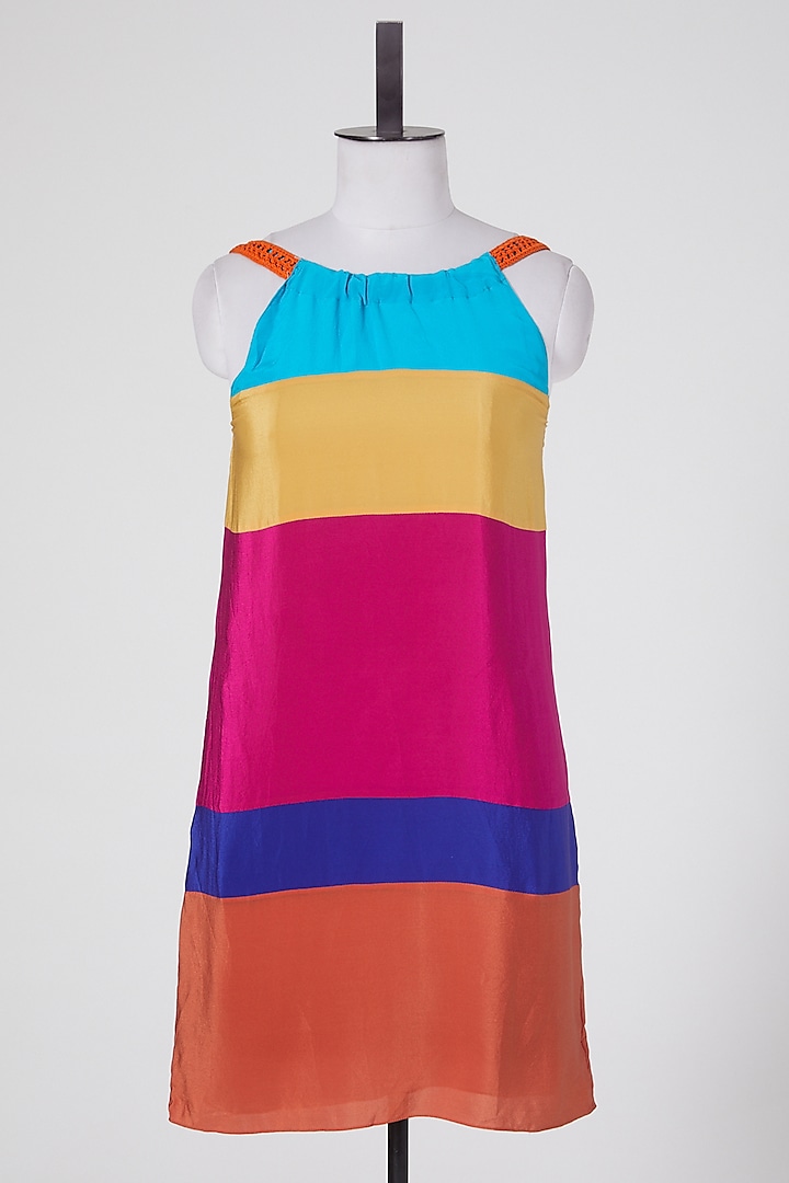 Multi Colored Tunic In Cotton by Wendell Rodricks
