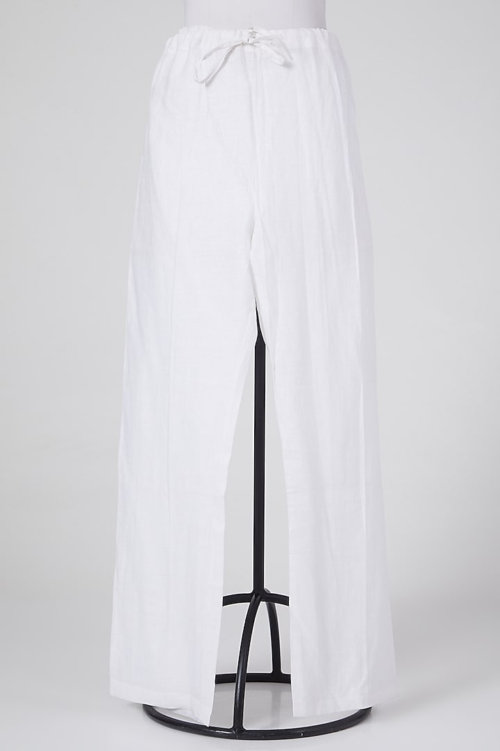 White Linen Pants by Wendell Rodricks