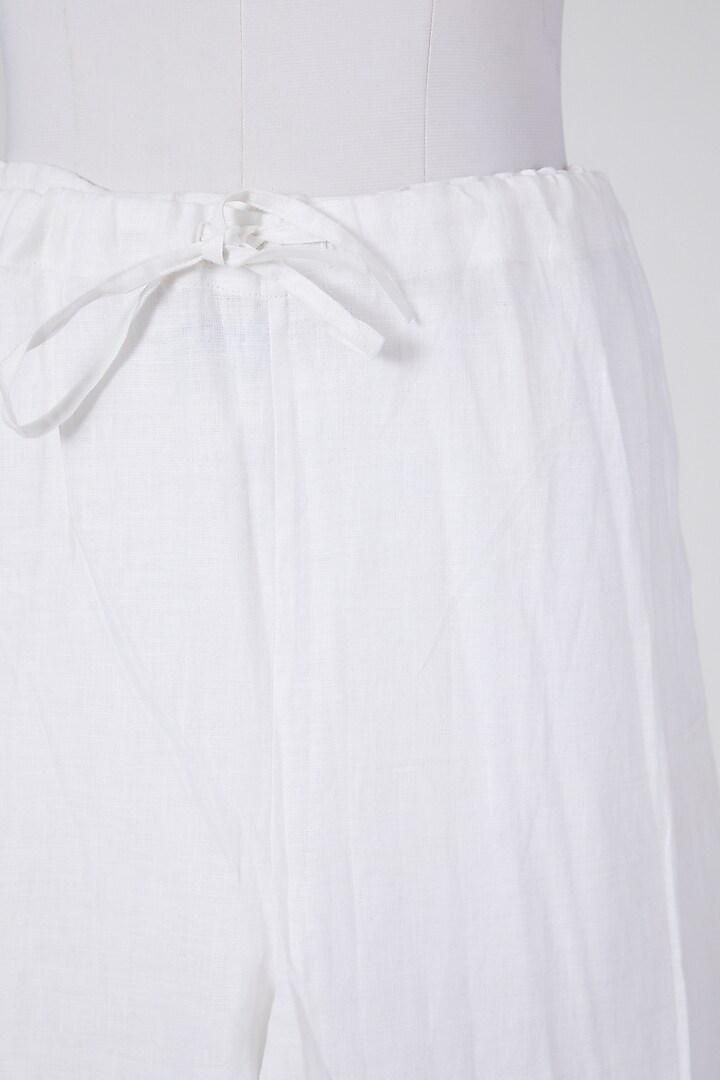 White Linen Pants by Wendell Rodricks at Pernia's Pop Up Shop