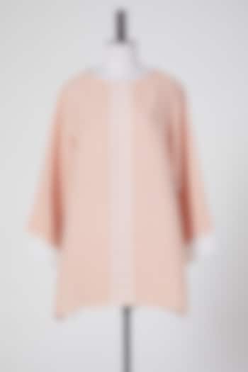 Peach Linen Tunic by Wendell Rodricks at Pernia's Pop Up Shop