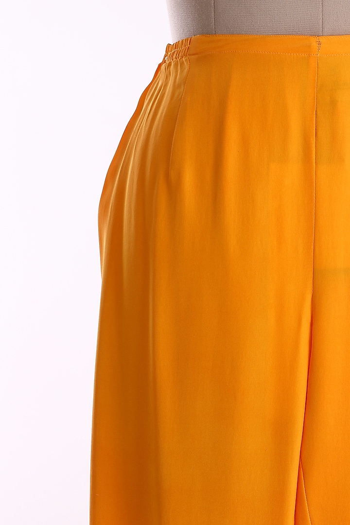 Orange Satin Pants by Wendell Rodricks at Pernia's Pop Up Shop