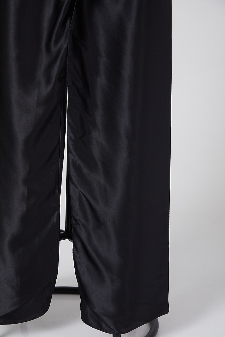Black Linen Pants by Wendell Rodricks at Pernia's Pop Up Shop