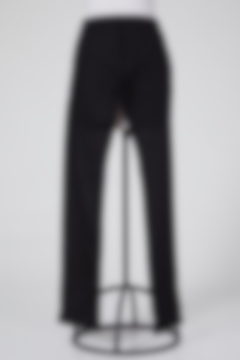 Black Pants In Cotton by Wendell Rodricks