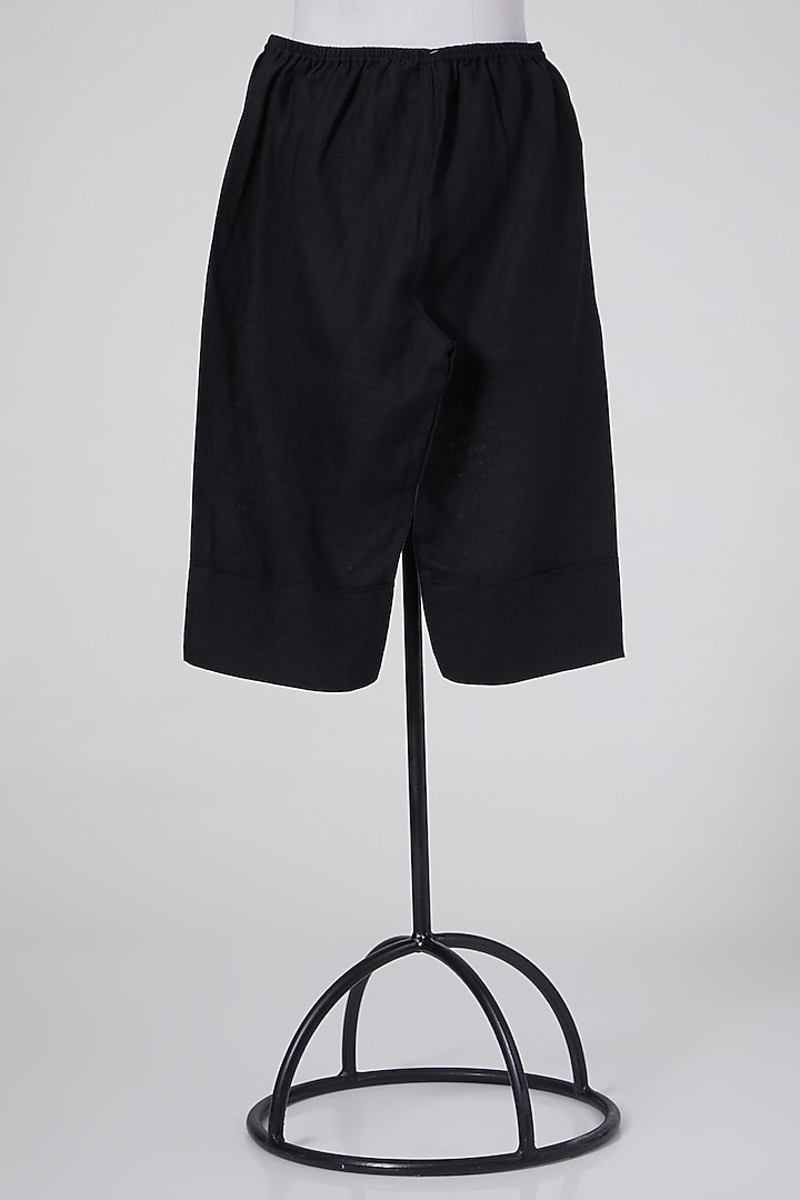 Black Cotton Shorts by Wendell Rodricks at Pernia's Pop Up Shop