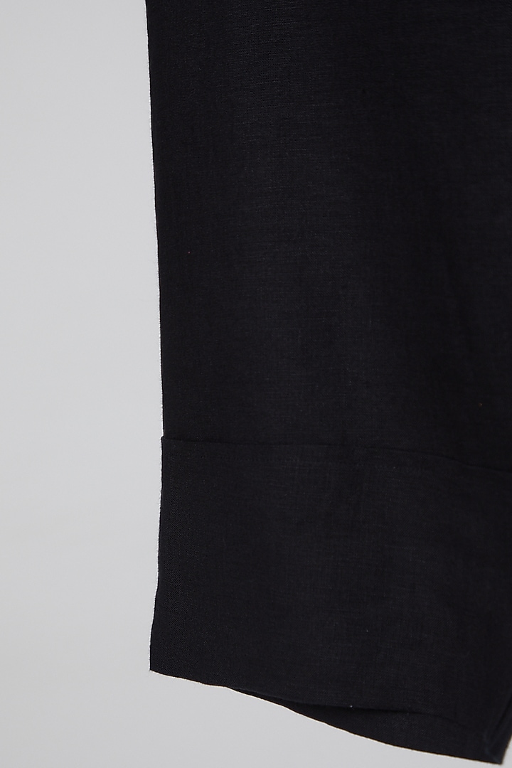 Black Cotton Shorts by Wendell Rodricks at Pernia's Pop Up Shop