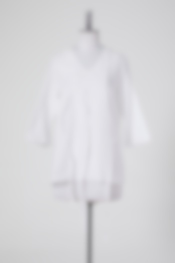 White Linen Tunic by Wendell Rodricks