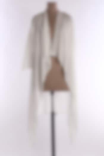 White Square Cut Shrug by Wendell Rodricks at Pernia's Pop Up Shop