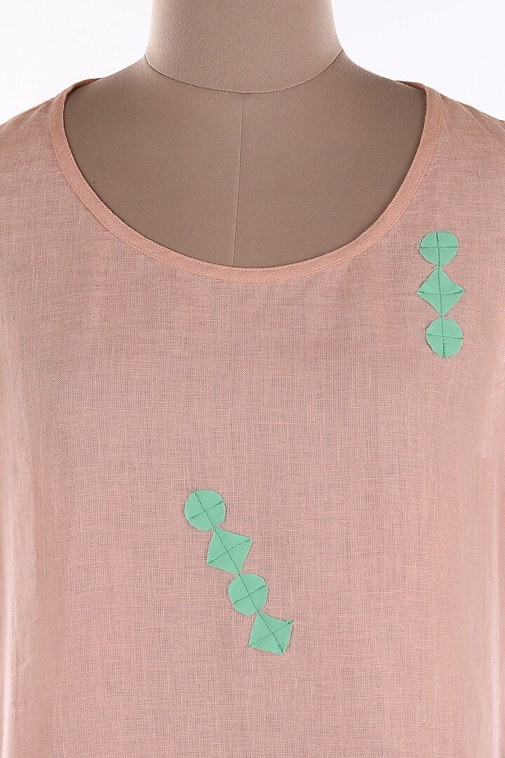 Old Rose Linen Midi Summer Dress by Wendell Rodricks at Pernia's Pop Up Shop