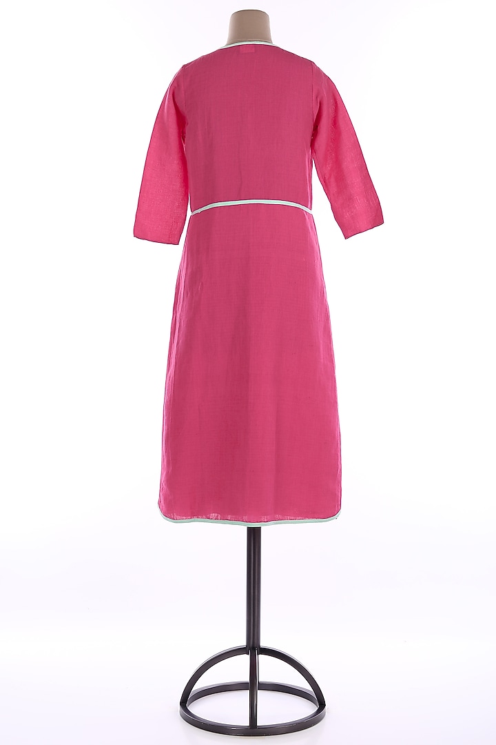 Fuchsia Linen Tunic by Wendell Rodricks at Pernia's Pop Up Shop
