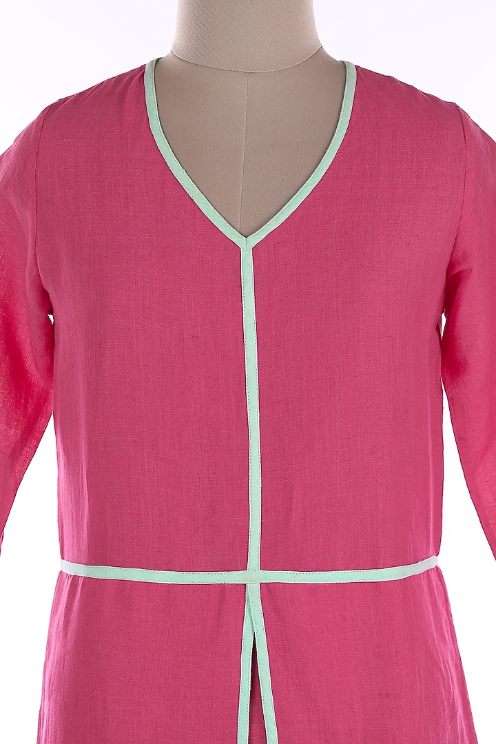Fuchsia Linen Tunic by Wendell Rodricks at Pernia's Pop Up Shop