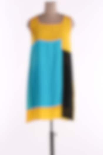 Multi Colored Crepe Silk Tunic by Wendell Rodricks at Pernia's Pop Up Shop