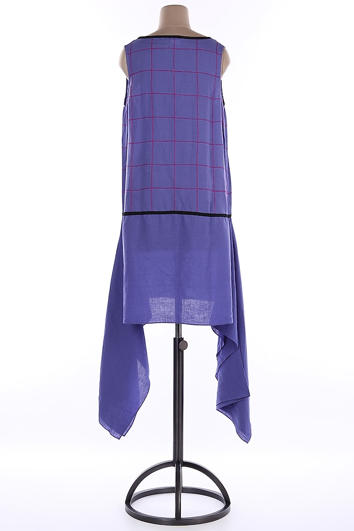 Purple Sleeveless Midi Vacation Dress by Wendell Rodricks at Pernia's Pop Up Shop