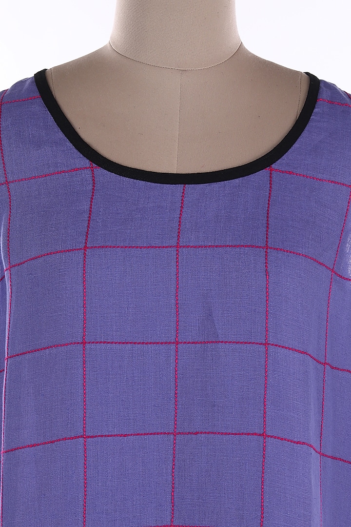 Purple Sleeveless Midi Vacation Dress by Wendell Rodricks at Pernia's Pop Up Shop