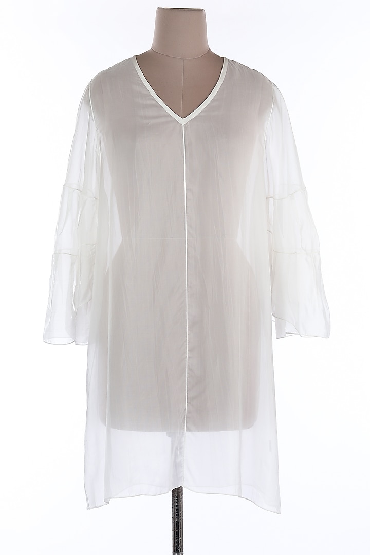 Off-White Shift Summer Dress by Wendell Rodricks at Pernia's Pop Up Shop