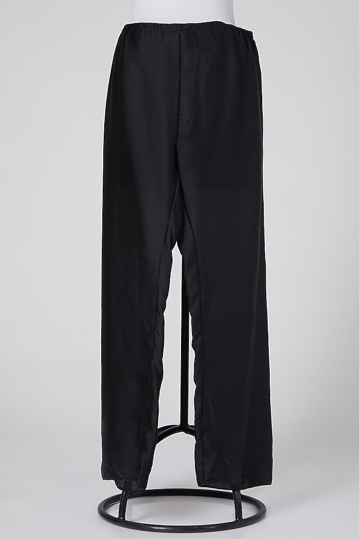 Black Linen Pants by Wendell Rodricks