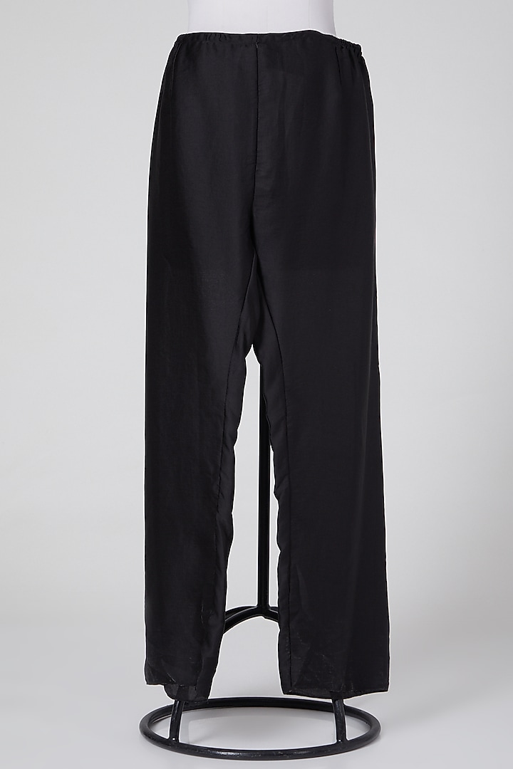 Black Linen Pants by Wendell Rodricks at Pernia's Pop Up Shop