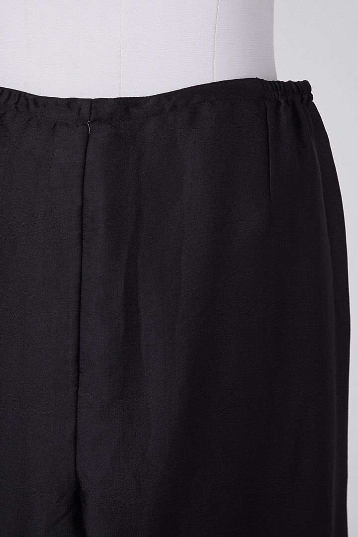 Black Linen Pants by Wendell Rodricks at Pernia's Pop Up Shop