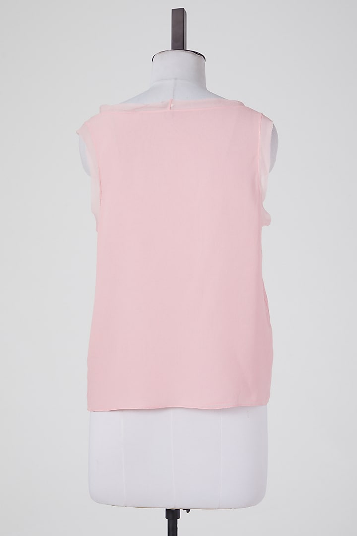 Peach Sleeveless Tunic by Wendell Rodricks at Pernia's Pop Up Shop
