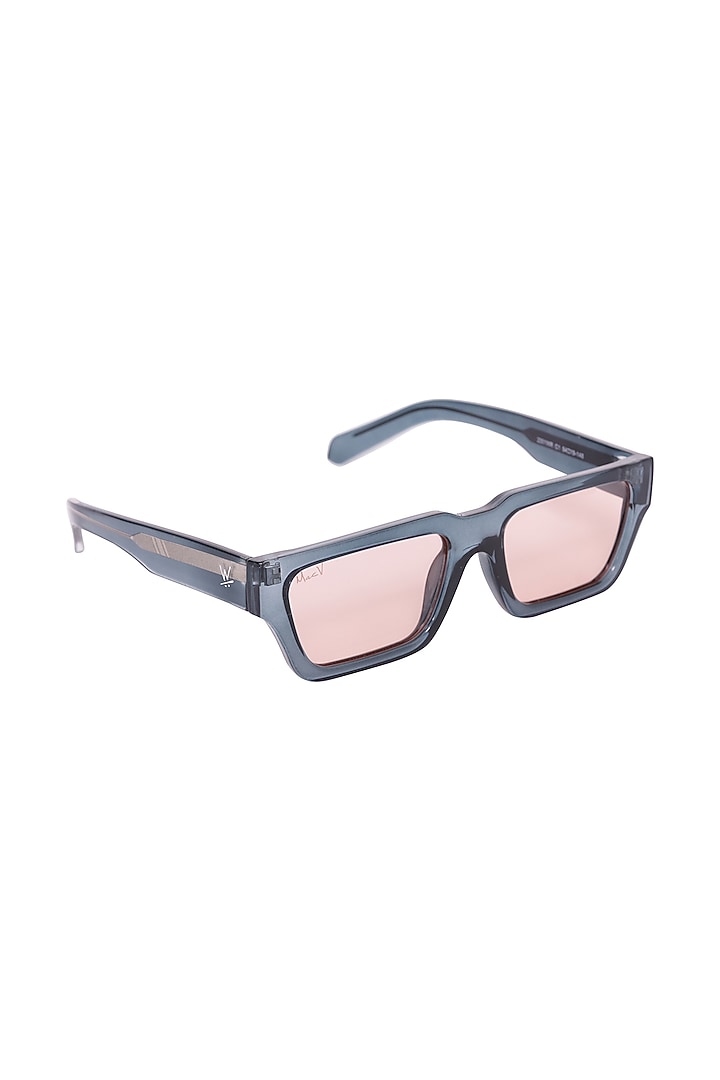 Teal Blue & Pink UV Protected Sunglasses by Wendell Rodricks x MacV at Pernia's Pop Up Shop