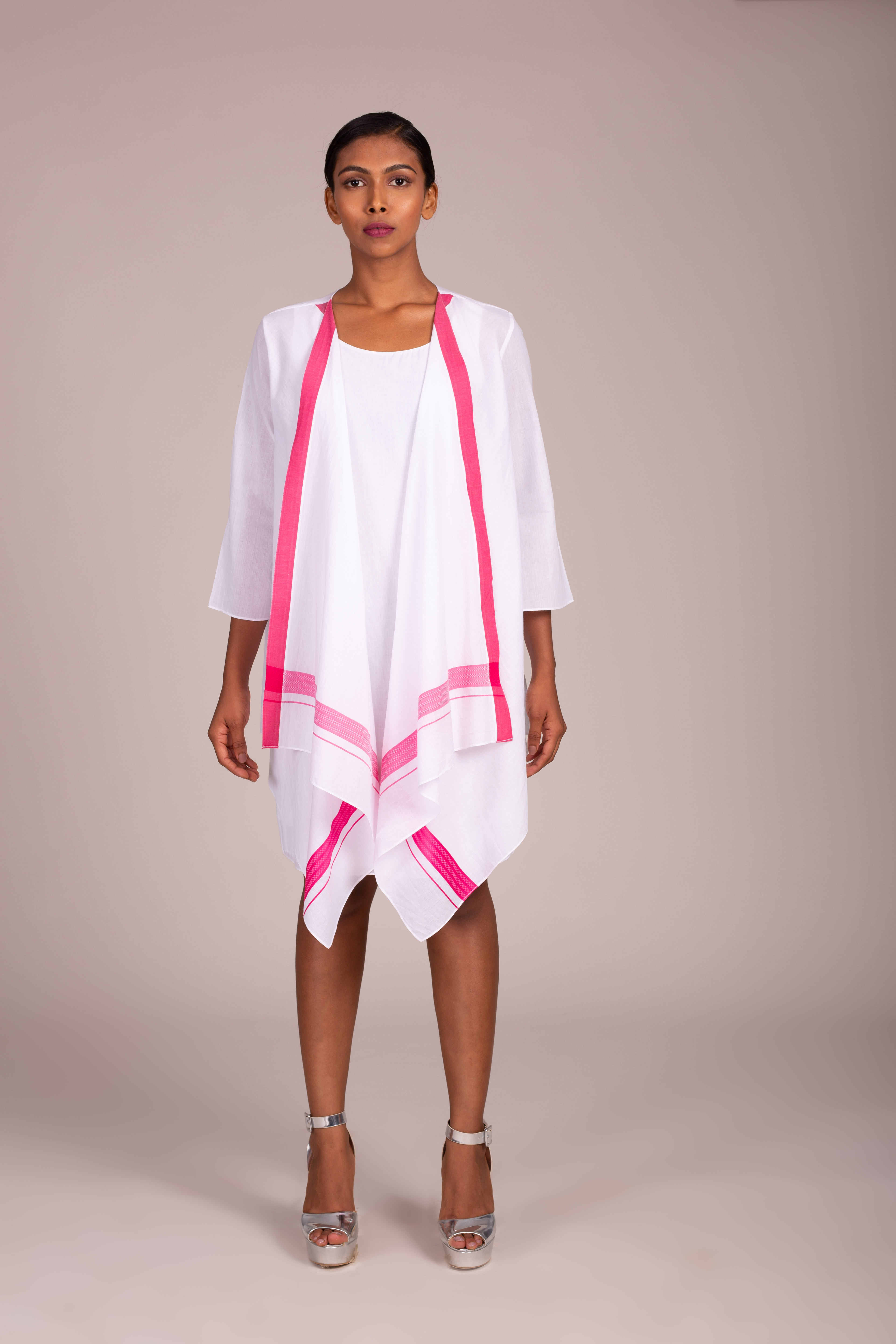 White Square Cut Overshirt by Wendell Rodricks