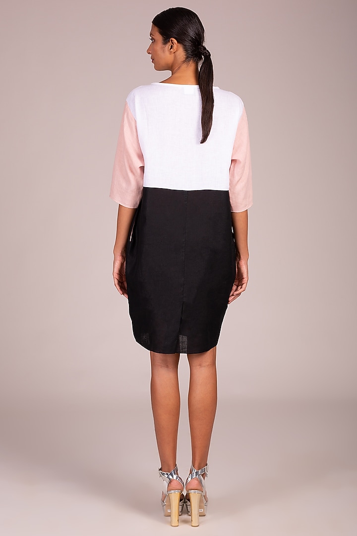 Multi Colored Dress With Pockets by Wendell Rodricks at Pernia's Pop Up Shop