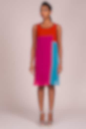 Multi Colored Sleeveless Dress by Wendell Rodricks