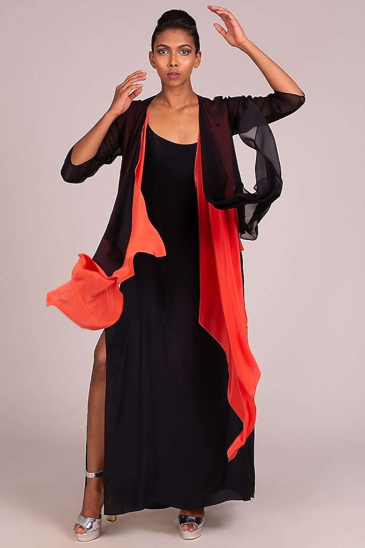Black Square Cut Overtop by Wendell Rodricks at Pernia's Pop Up Shop