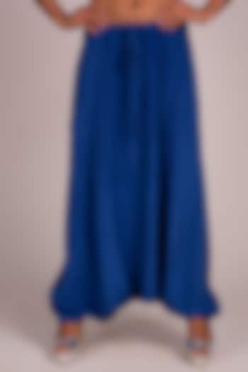Blue Dhoti-Style Layered Pants by Wendell Rodricks