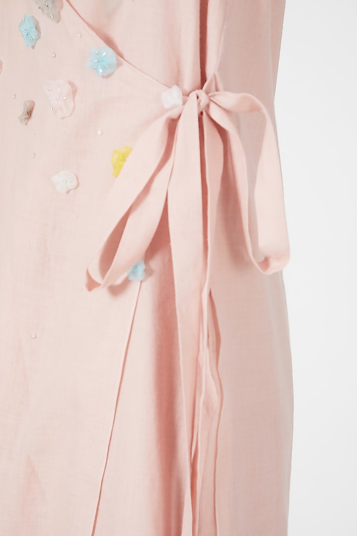 Blush Pink Cotton Tunic Set by Wendell Rodricks at Pernia's Pop Up Shop